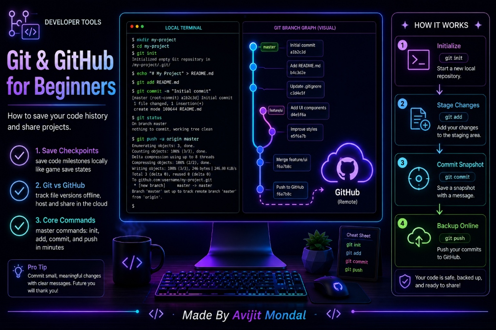 Git and GitHub for Beginners: Save and Share Code