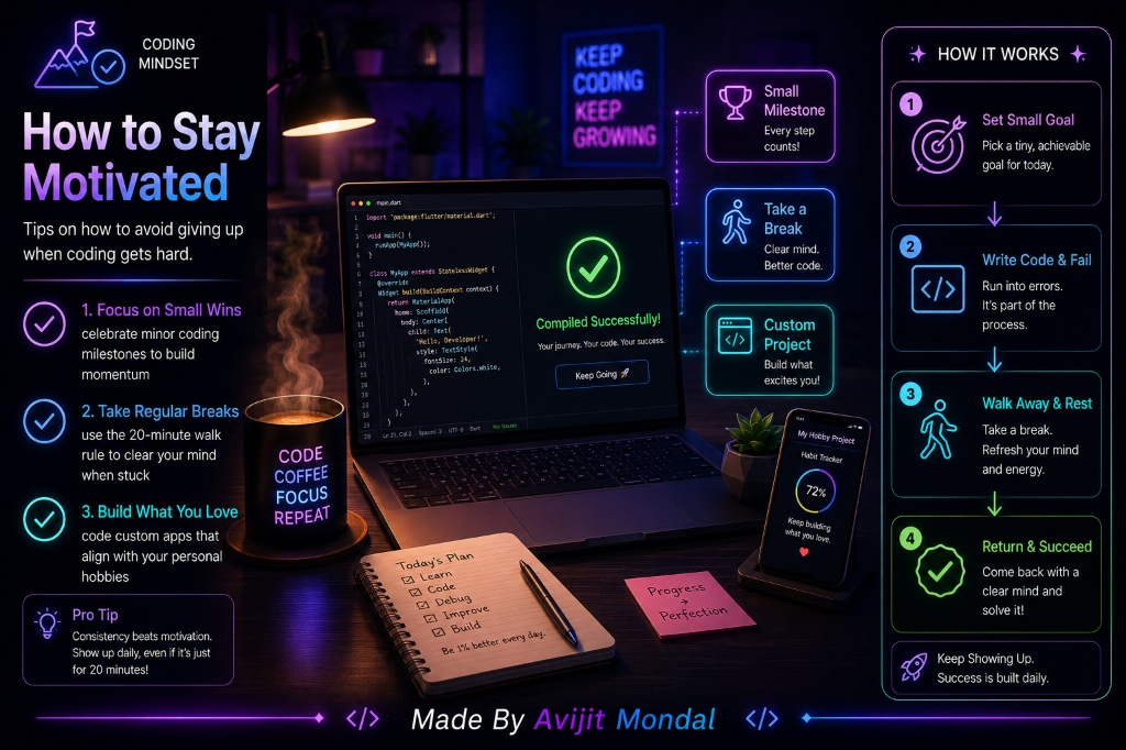 How to Stay Motivated When Learning to Code