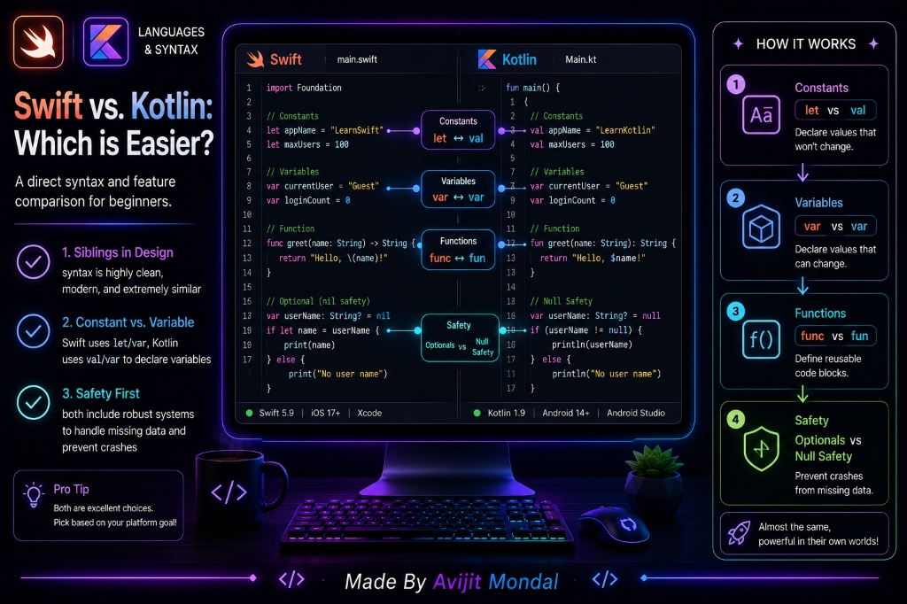 Swift vs. Kotlin: Which Language is Easier for Beginners?